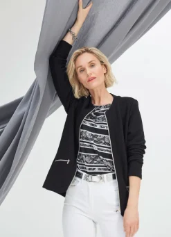 Damen BADER Shirtjacke mit durchgehendem Reißverschluss