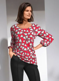 Damen KLAUS MODELLE MADE IN GERMANY Shirt mit farbbrillantem Druck