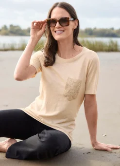 Damen laurakent Shirt mit Häkelspitze
