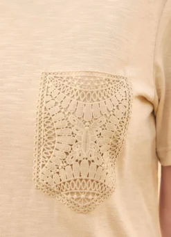 Damen laurakent Shirt mit Häkelspitze