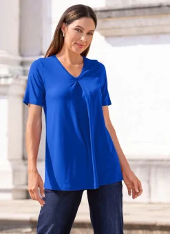 Damen laurakent Shirt mit Kellerfalte in 2 Farben