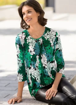 Damen BADER Shirt mit schöner Fältelung in 2 Farben