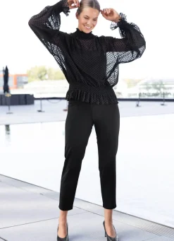 Damen Tizia Shirt mit Stehkragen