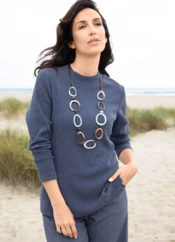 Damen Tizia Shirt mit Stehkragen