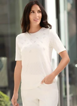Damen laurakent Shirt mit Strasszier