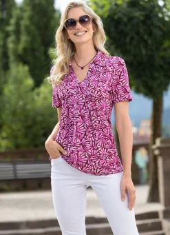 Damen BADER Shirt-Tunika in Kurzarm
