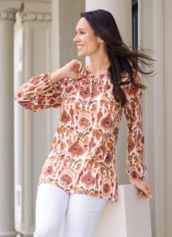 Damen BADER Shirt-Tunika in Langarm