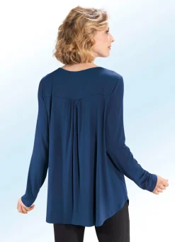 Damen BADER Shirt-Tunika mit rundem Halsausschnitt