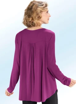 Damen BADER Shirt-Tunika mit rundem Halsausschnitt