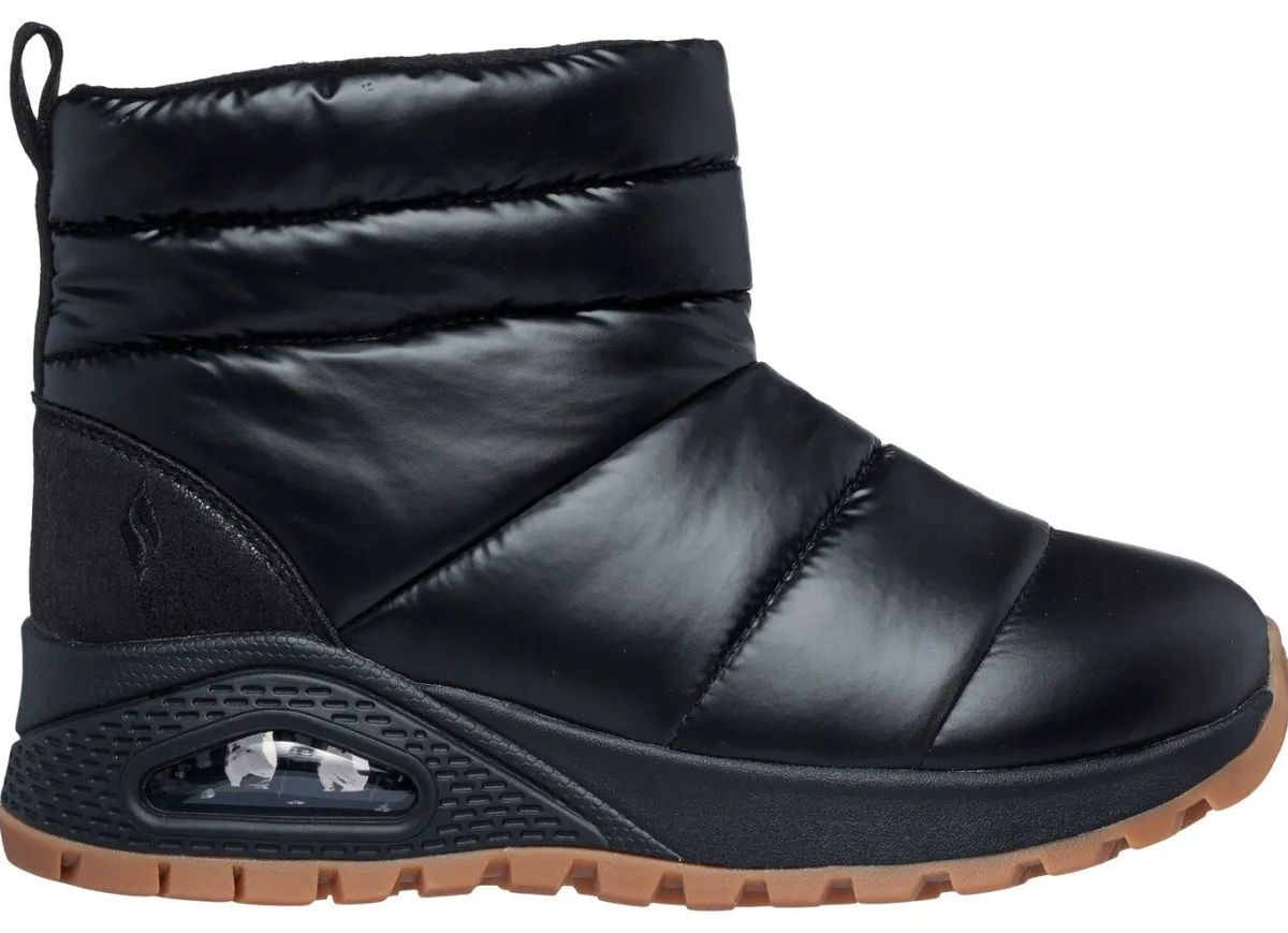 Damen Skechers , gefütterte Damen-Boots, Winterschuhe, mit Reißverschluss