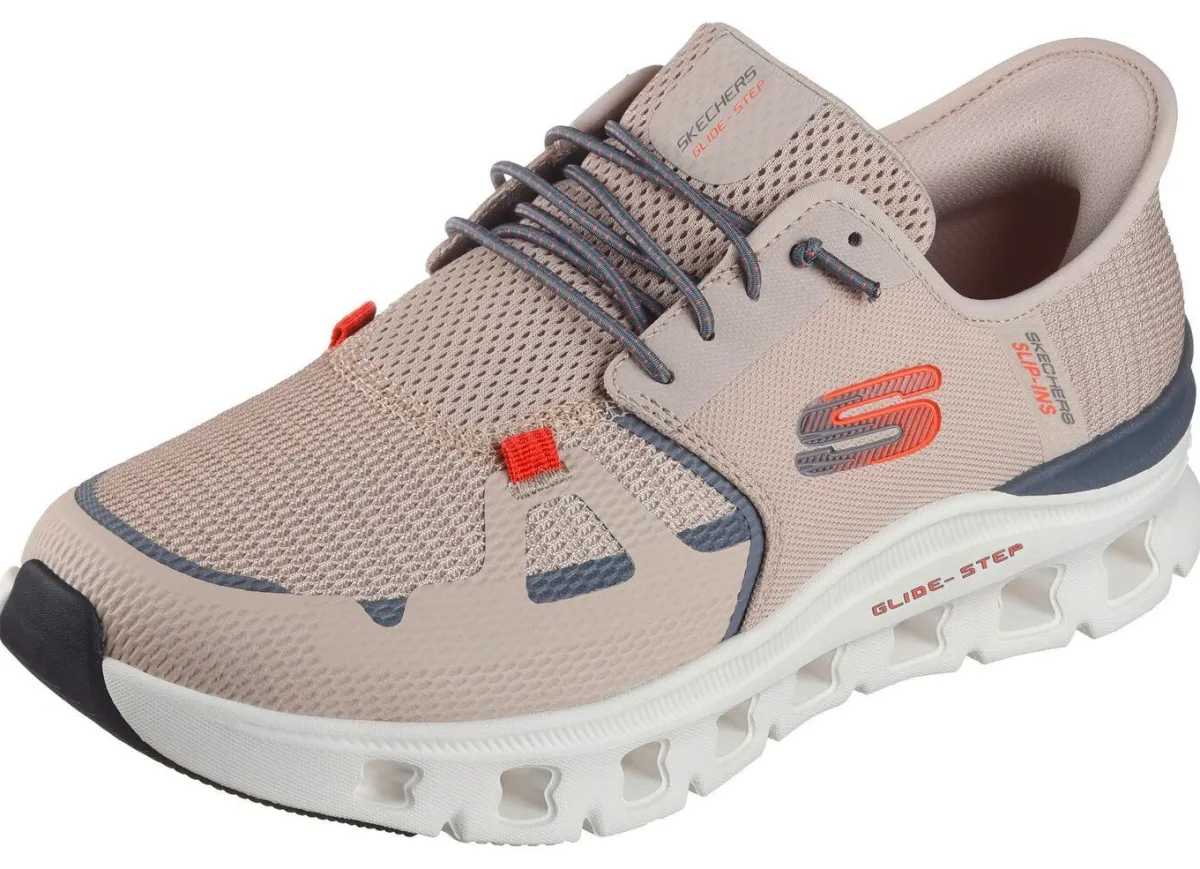 Herren Skechers , Herren-Sneaker, mit geformter Slip-Ins Fersenplatte