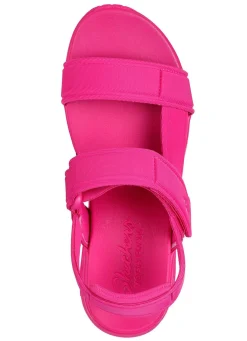 Damen Skechers Sandale aus dehnbarem Textilmaterial