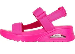 Damen Skechers Sandale aus dehnbarem Textilmaterial