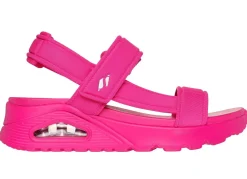 Damen Skechers Sandale aus dehnbarem Textilmaterial