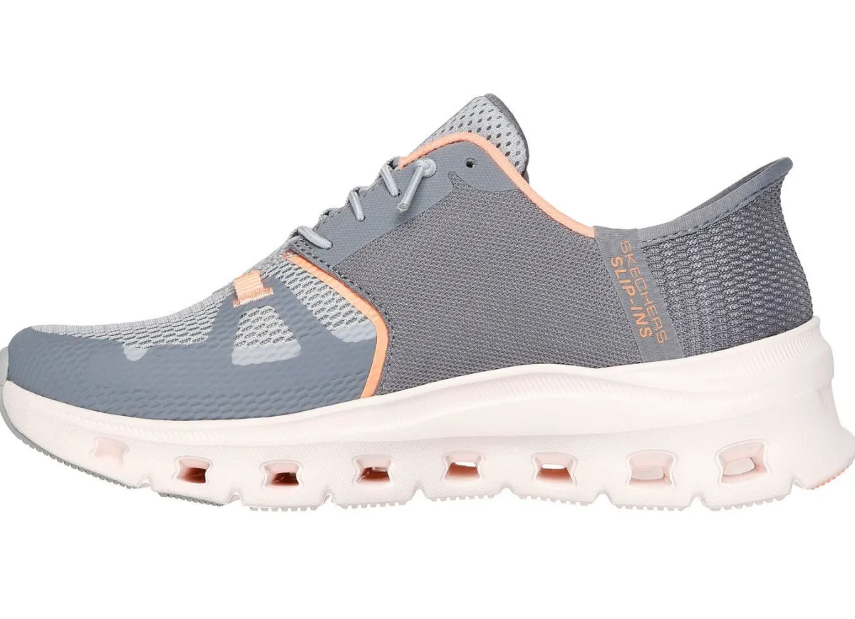 Damen Skechers Sneaker mit geformter Slip-Ins Fersenplatte
