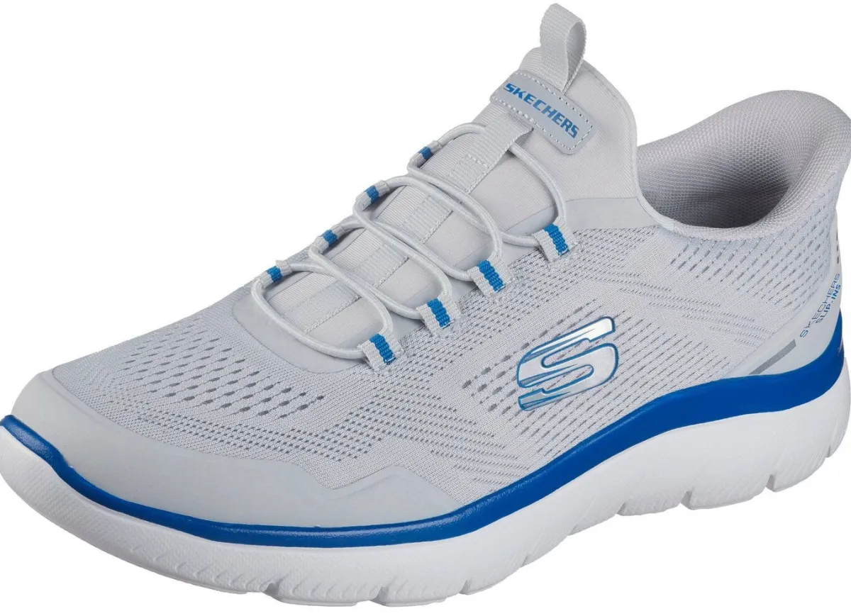 Herren Skechers , sportliche Herren-Sneaker, mit geformter Slip-Ins Fersenplatte