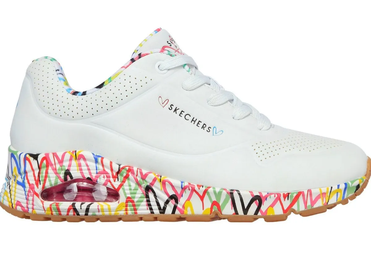 Damen Skechers , trendige Damen-Sneaker, mit sichtbarem Luftpolster