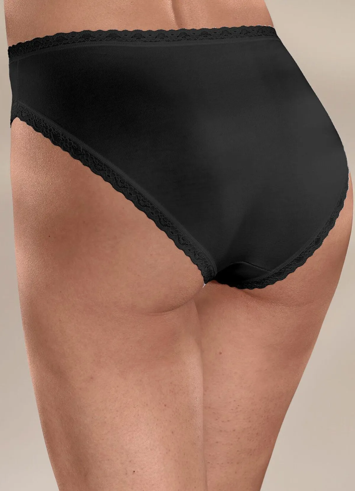 Damen BADER Sloggi 24/7 Dreierpack Slips mit Spitzenbandabschlüssen