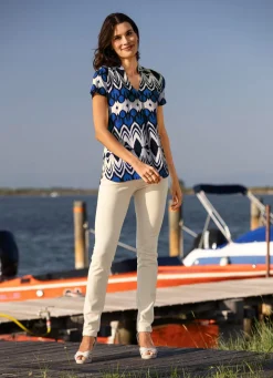 Damen KLAUS MODELLE MADE IN GERMANY Sommerliche Shirt-Tunika