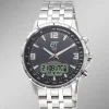 Herren ETT Sportliche Funk-Solar-Herrenuhr