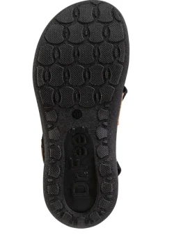 Damen BADER Stegspangen-Sandale mit Kork-Besätzen