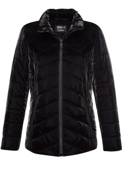 Damen BADER Steppjacke in Metallic-Optik