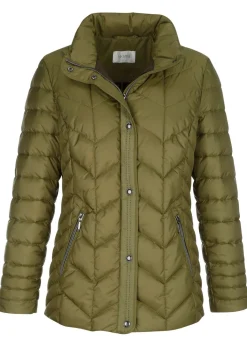 Damen BADER Steppjacke mit Reißverschluss unter der Druckerleiste