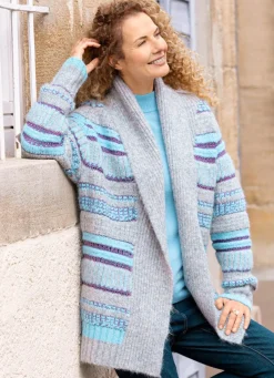 Damen BADER Strickjacke in Grobstrick