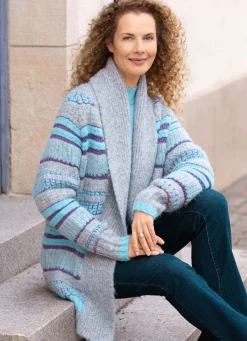 Damen BADER Strickjacke in Grobstrick