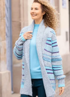 Damen BADER Strickjacke in Grobstrick