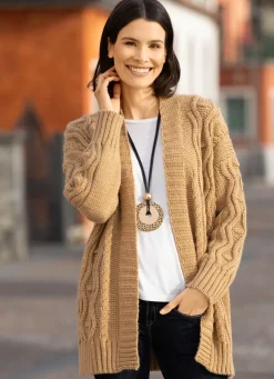Damen BADER Strickjacke in Grobstrick