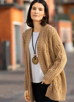 Damen BADER Strickjacke in Grobstrick