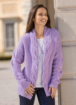 Damen BADER Strickjacke in Grobstrick