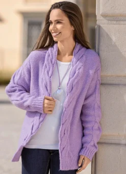 Damen BADER Strickjacke in Grobstrick