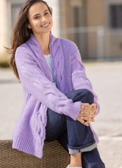 Damen BADER Strickjacke in Grobstrick
