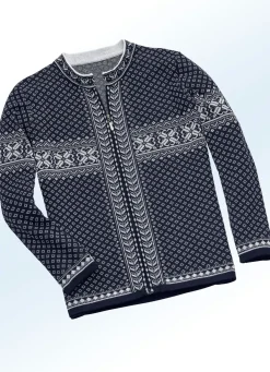 Damen BADER Strickjacke in Jacquard-Dessin