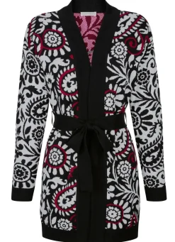 Damen BADER Strickjacke in Jacquard-Dessin