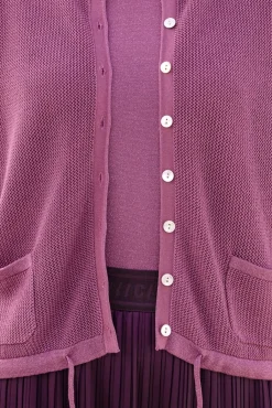 Damen B/ANCA Strickjacke mit Bindebänder