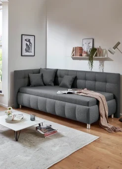 BADER Studioliege mit Kissen und Bettkasten