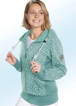 Damen BADER Sweatjacke mit Ankermotiven