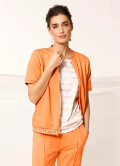 Damen BADER Sweatjacke mit Rippenbündchen