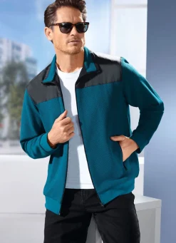 Herren BADER Sweatjacke mit Seitentaschen