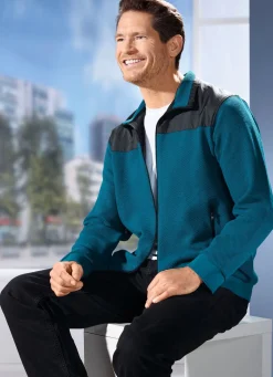 Herren BADER Sweatjacke mit Seitentaschen