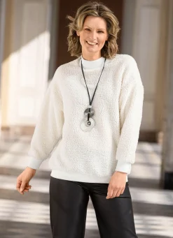 Damen BADER Sweatshirt mit Rundhals-Ausschnitt