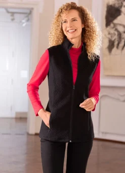Damen BADER Sweatweste mit durchgehendem Reißverschluss
