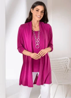 Damen BADER 2-teiliges Set bestehend aus Shirtjacke und Trägershirt