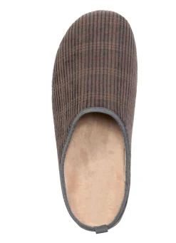 Herren BADER Textil-Pantoffel mit herausnehmbarem Fußbett