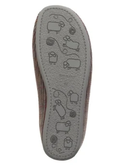 Herren BADER Textil-Pantoffel mit herausnehmbarem Fußbett