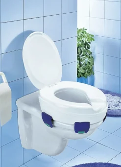 BADER Toilettensitzerhöher "Clipper" mit Deckel