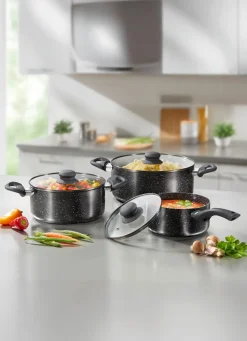 BADER Topf-Set mit mit Hochleistungs-Granit-Keramik-Beschichtung